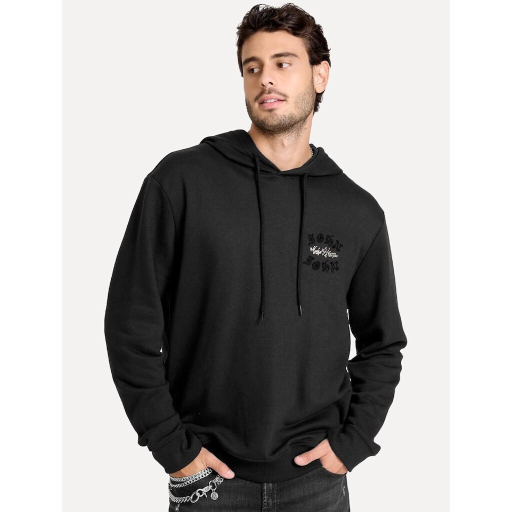 Moletom John John Masculino Capuz Street Zone Preto
