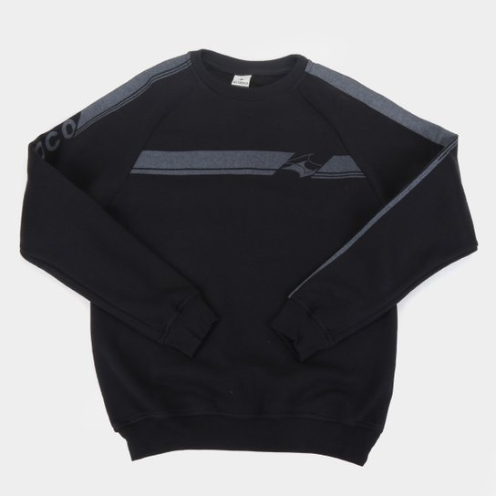 Moletom Juvenil Nicoboco Careca Filt Masculino - Preto