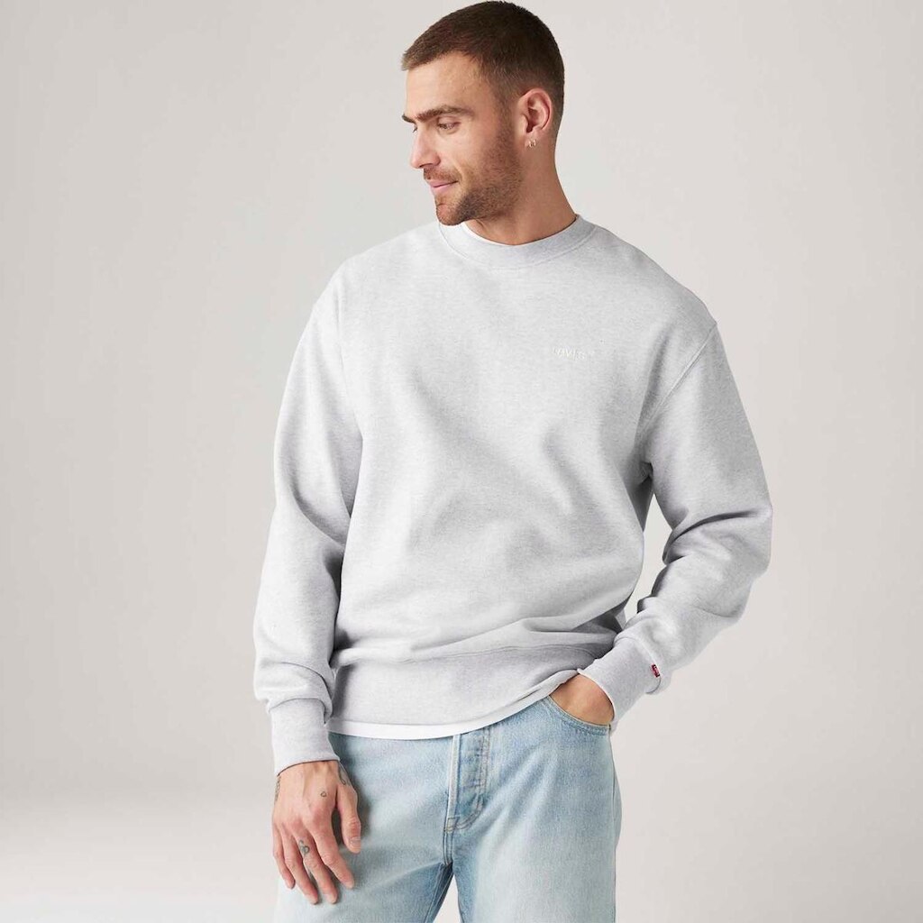 Moletom Levi's Authentic Crew Cinza Masculino