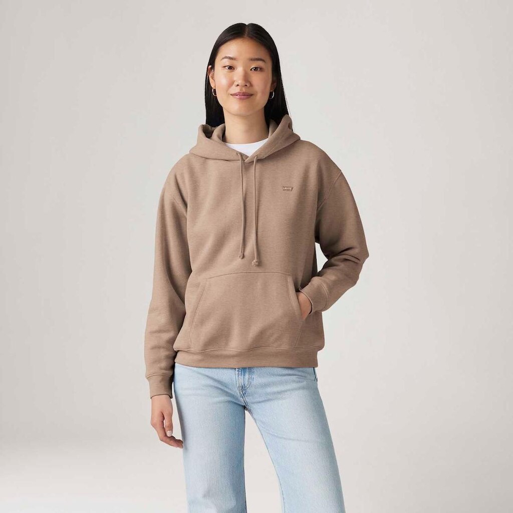 Moletom Levi's Everyday Hoodie com Capuz Marrom Feminino
