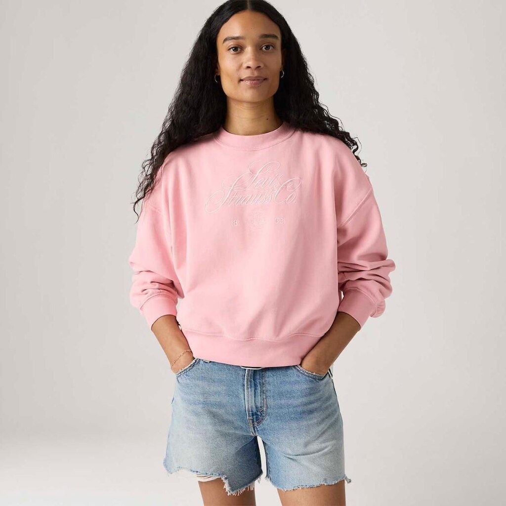 Moletom Levi's Graphic Boxy Rosa Feminino