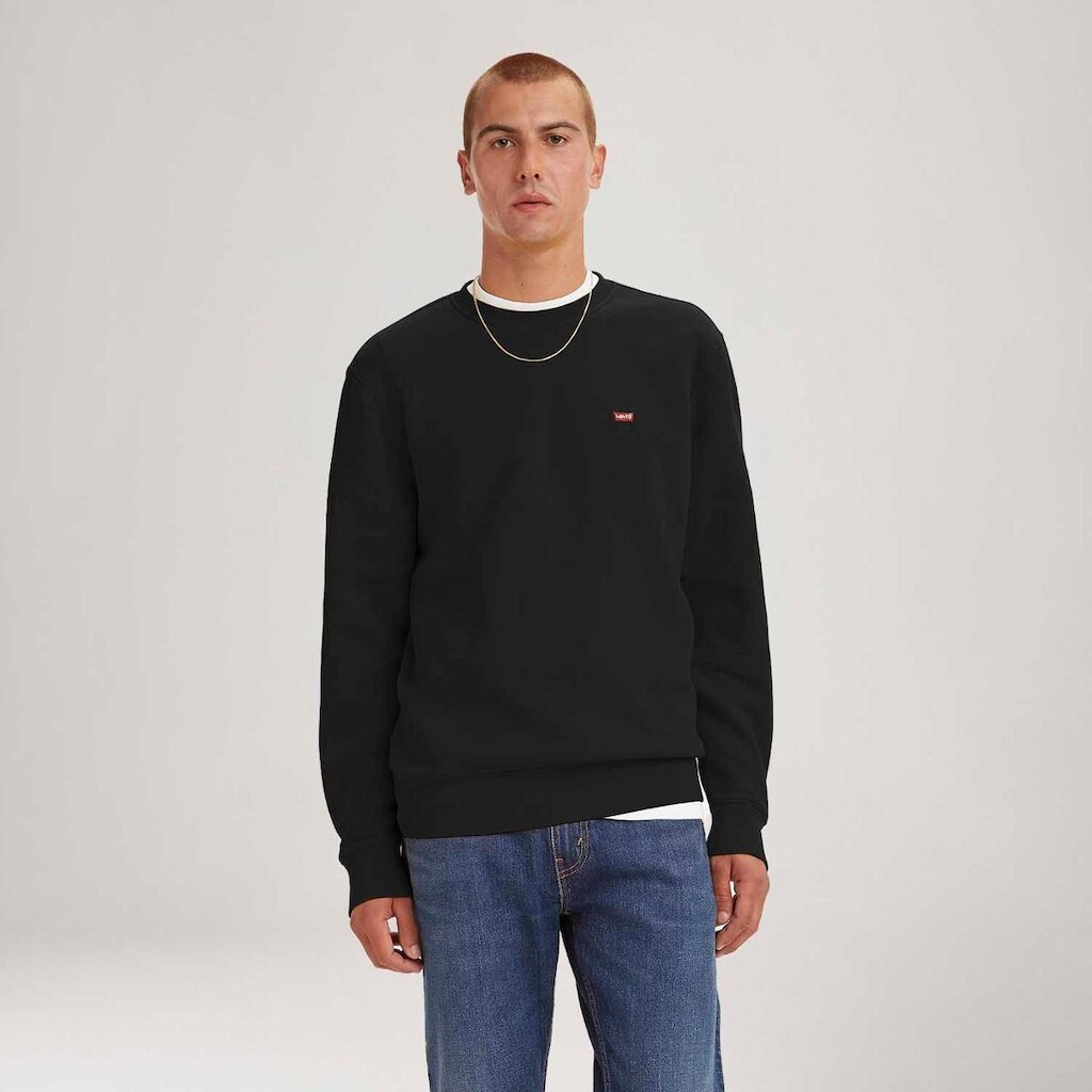 Moletom Levi's Sweatshirt Preto Manga Longa Masculino