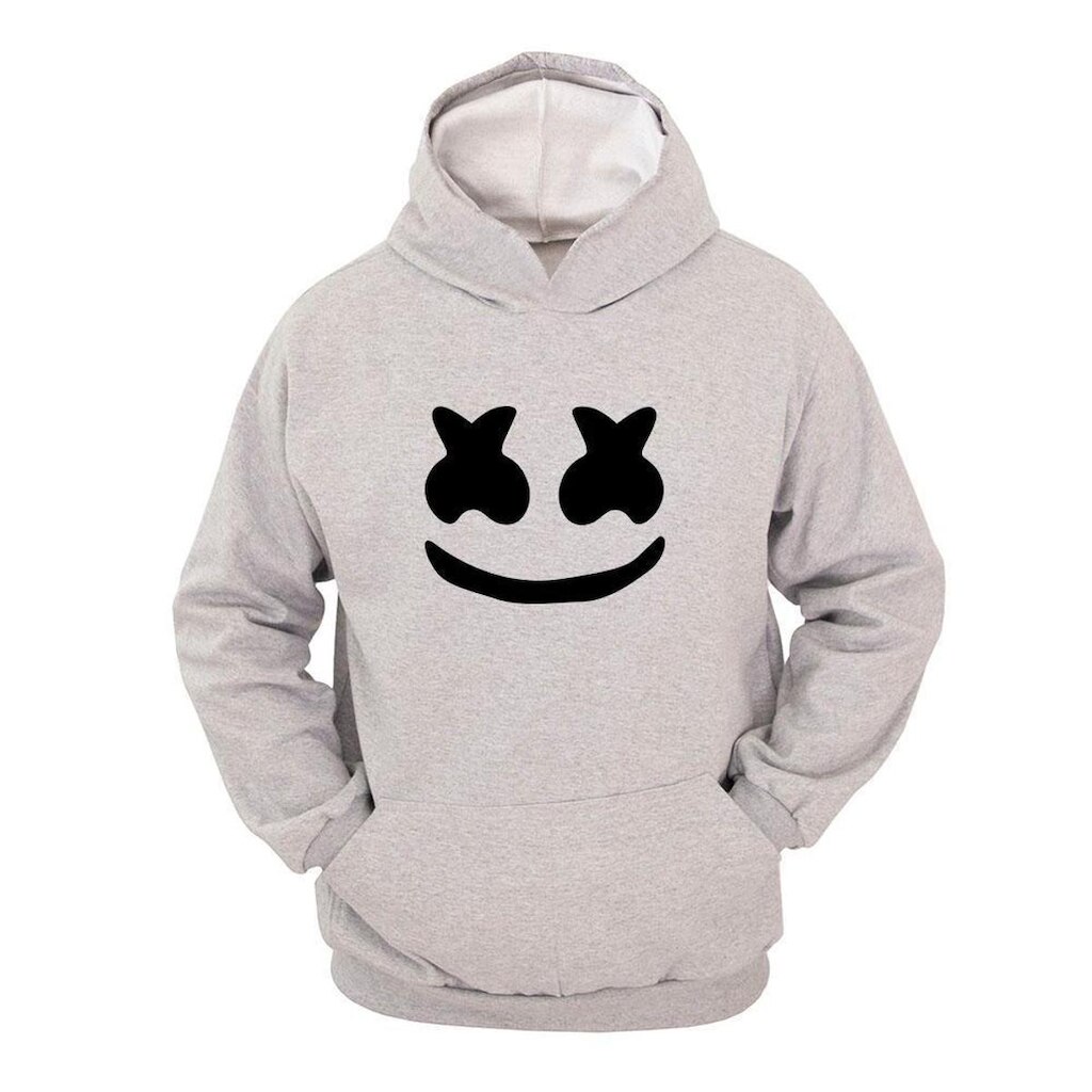 Moletom Masculini Canguru Estampa com Capuz