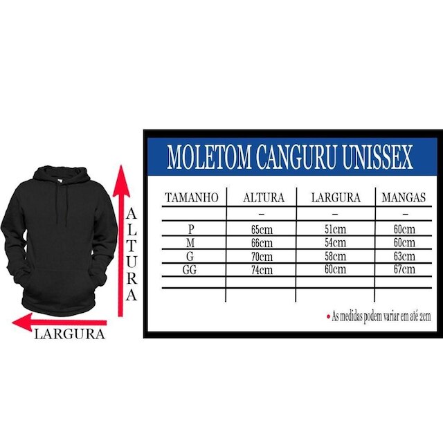 Moletom Masculino Algodão Bolso Canguru Flanelado Inverno