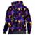 Moletom Masculino Blusa Capuz Bolso Flanelado Estampado - Azul+Preto