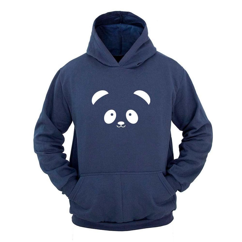 Moletom Masculino Canguru Estampa Panda Com Capuz