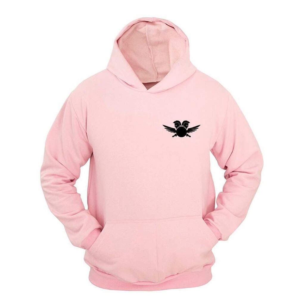 Moletom Masculino Canguru Estampa Warrior com Capuz