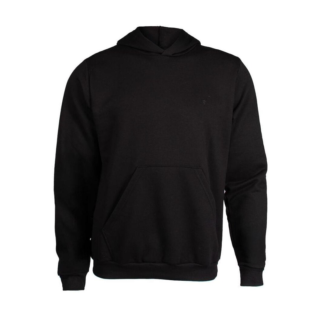 Moletom Masculino Desayner Capuz Bolso Canguru Preto