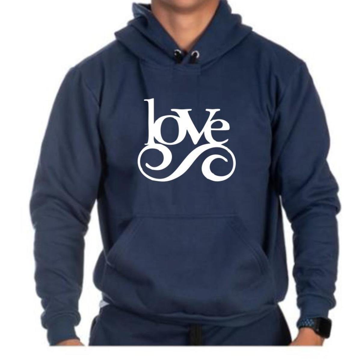 blue lover moletom com capuz