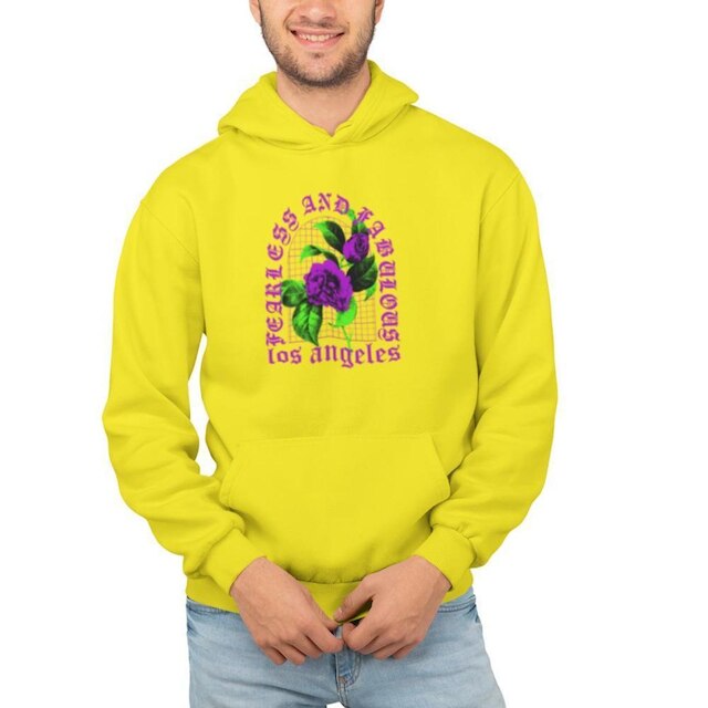 Moletom Masculino Feminino Capuz Estampado Los Angeles