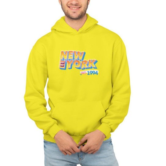 Moletom Masculino Feminino Estampado Capuz Bolso Canguru