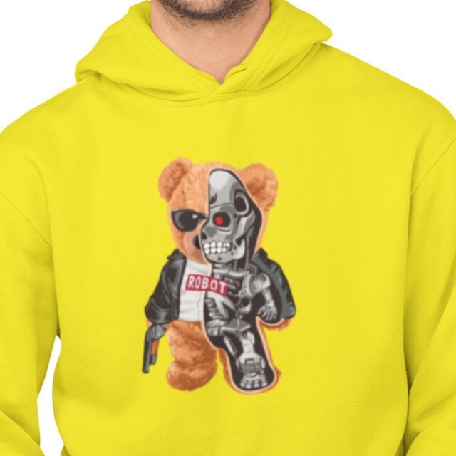 Moletom Masculino Feminino Estampado Urso Robó
