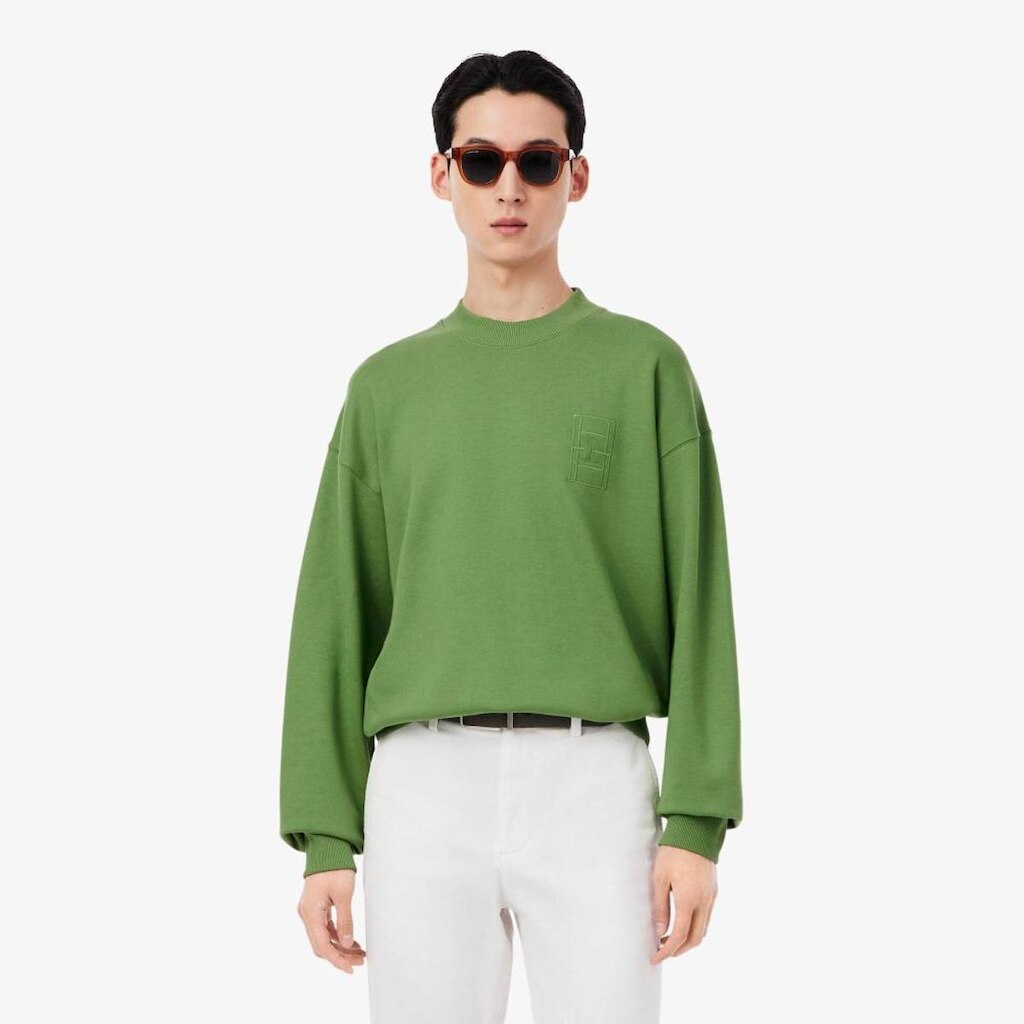 Moletom Masculino Lacoste Bordado Em Fleece
