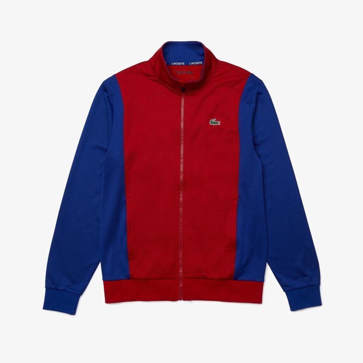 Moletom masculino Lacoste SPORT em piqué bicolor resistente com