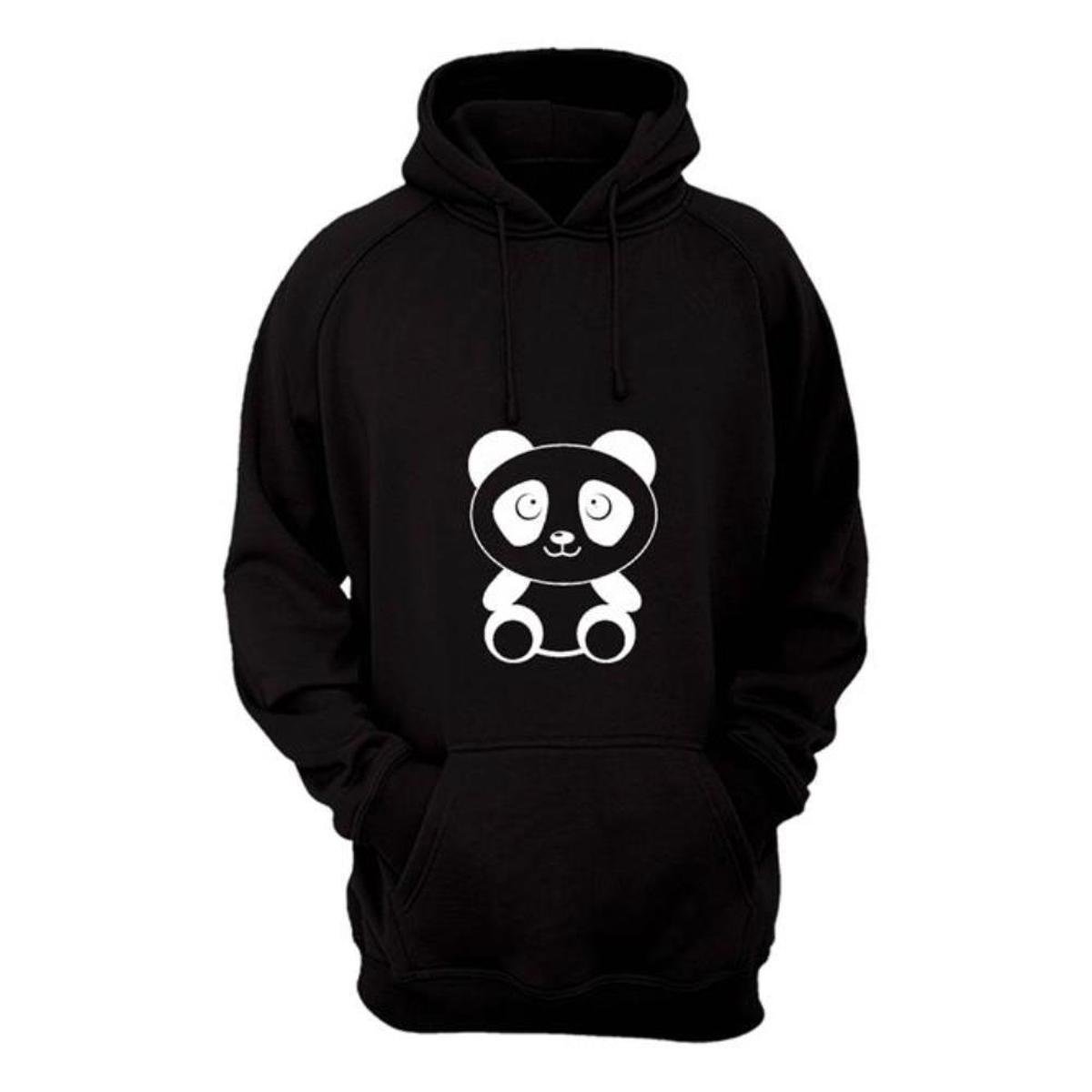 panda moletom com capuz jacket