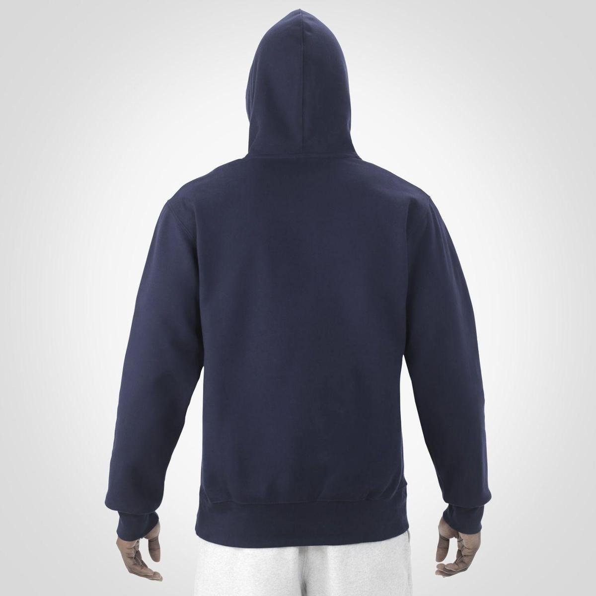 navy blue polo zip up moletom com capuz