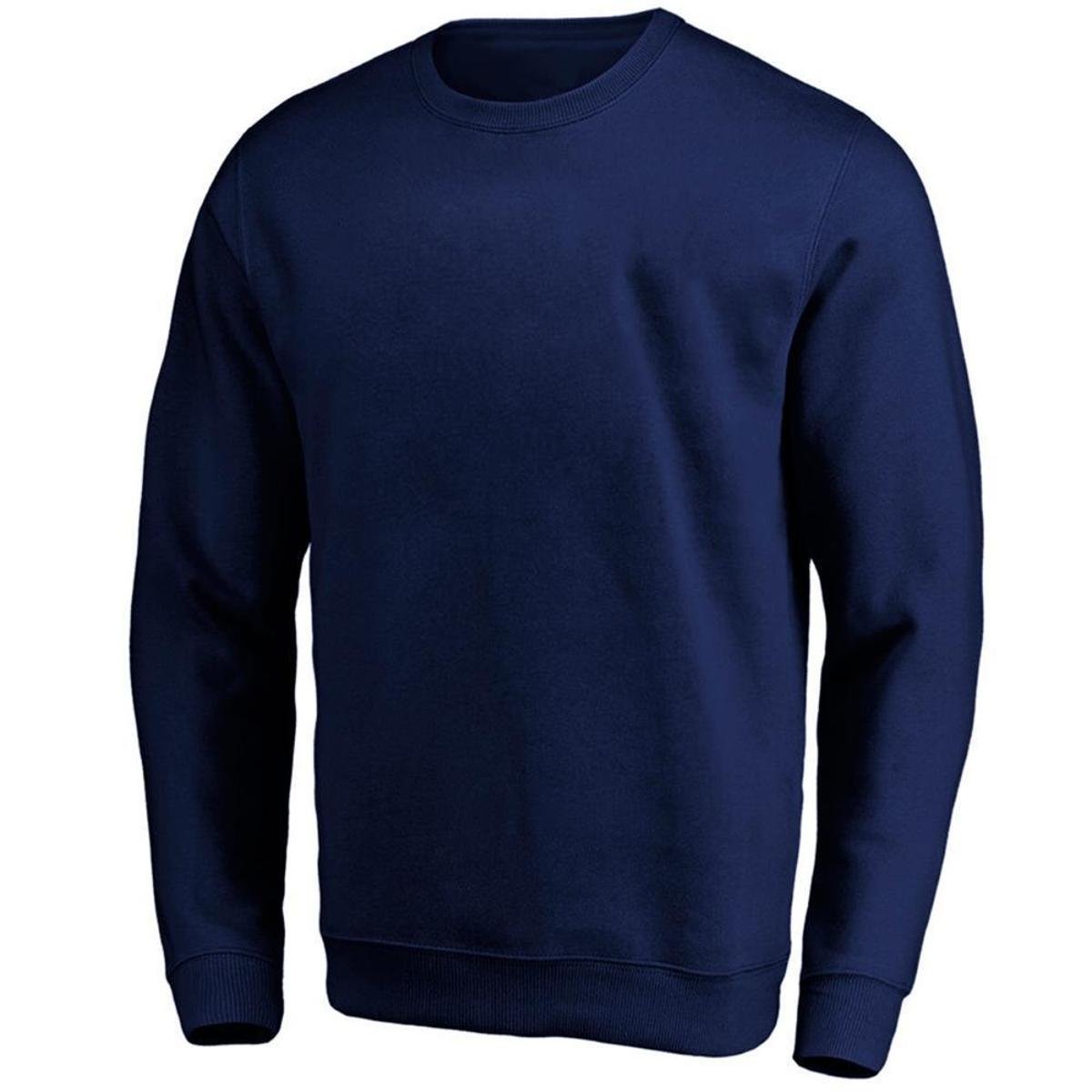 Moletom Masculino Polo Blu sem Capuz Casual Liso Conforto Menor preço em Moletom Masculino Polo Blu sem Capuz Casual Liso Conforto