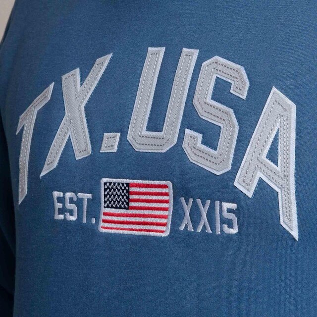 MOLETOM MASCULINO TEXAS FARM - MT118 - AZUL INTENSE