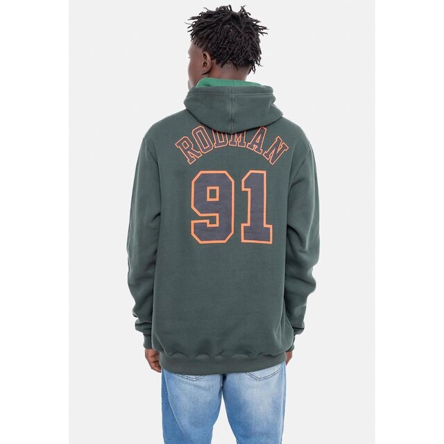 Moletom Mitchell & Ness Canguru Fechado Chicago Bulls Dennis Rodman Masculino