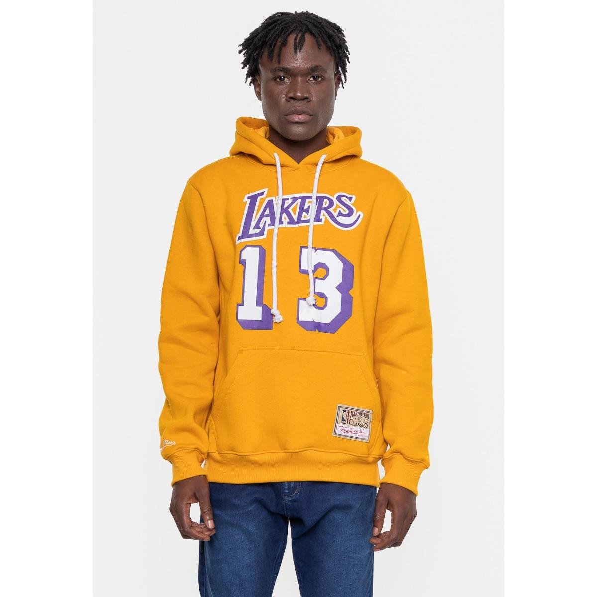 Blusa Moletom Nba Moletom Lakers Amarelo Moletom NBA Los Angeles