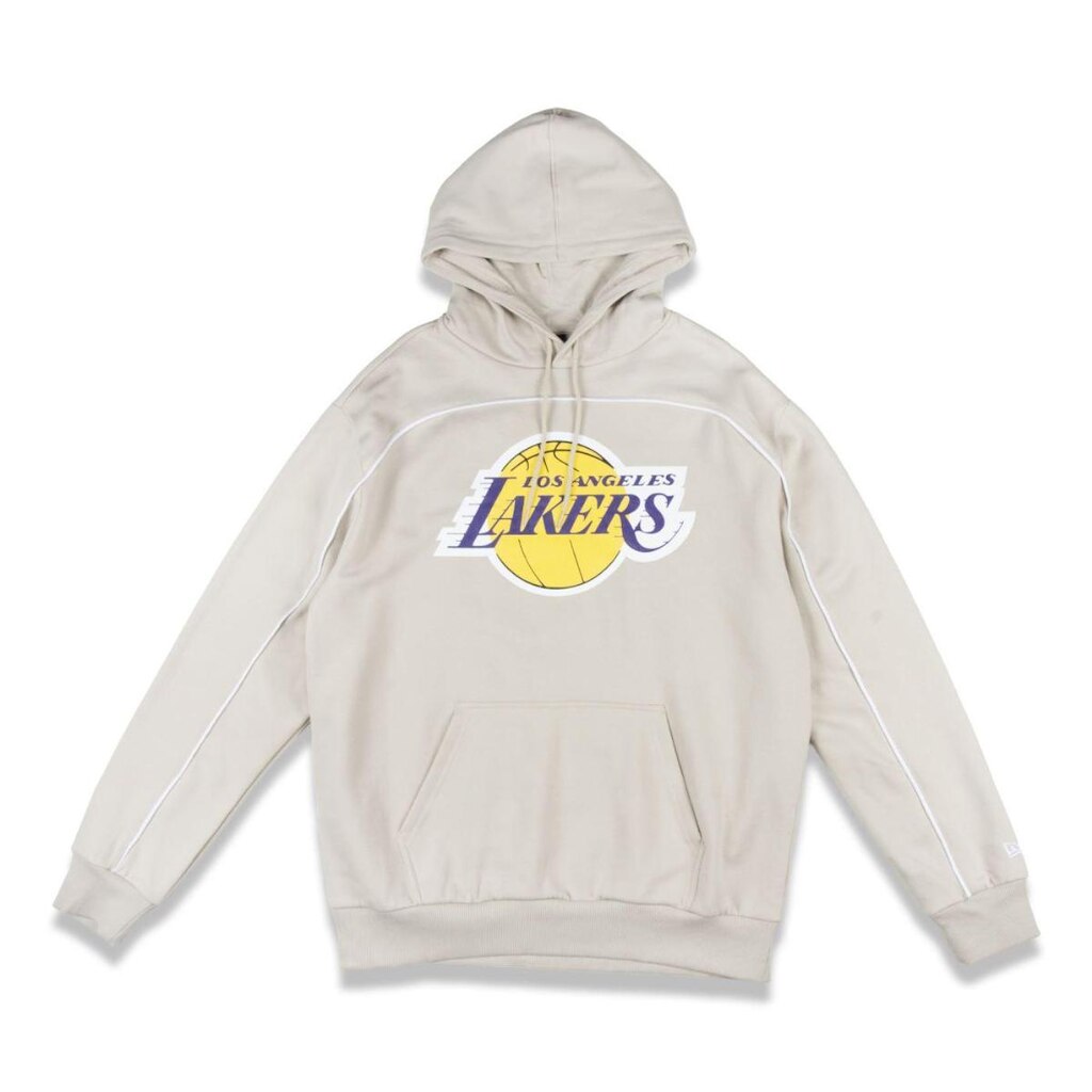MOLETOM NEW ERA CANGURU FECHADO LOS ANGELES LAKERS NBA BEGE