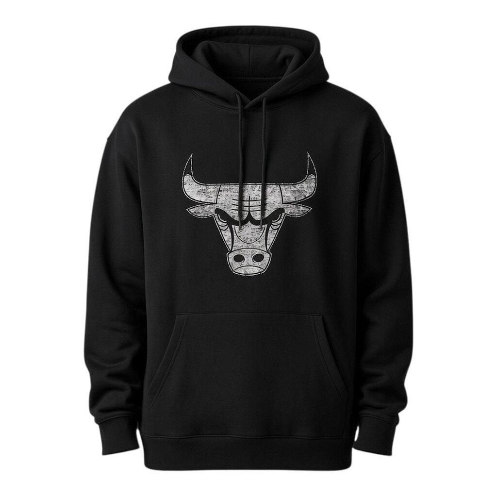 Moletom New Era Hoodpo 2089 Chicago Bulls Masculino Preto