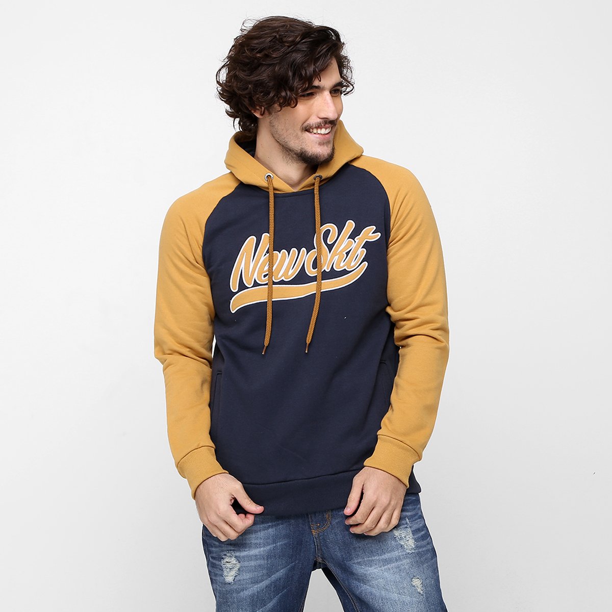 yellow skate moletom com capuz