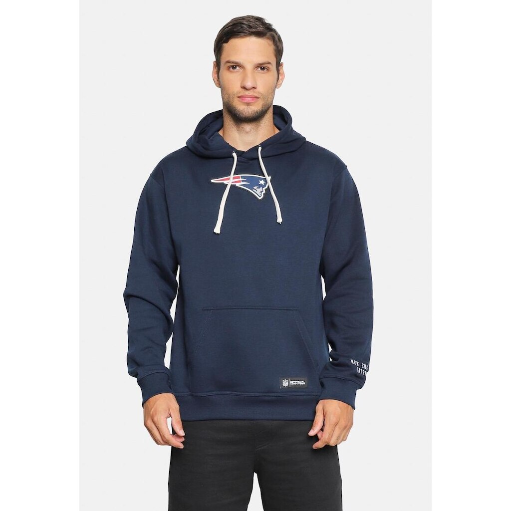 Moletom NFL Canguru New England Patriots Masculino
