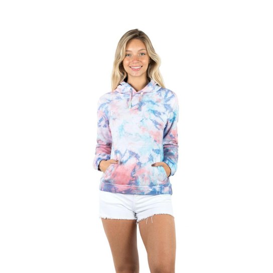 Moletom Nicoboco Feminino Canguru Belatrix Azul Zattini