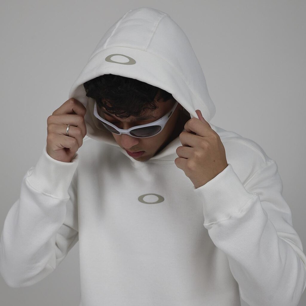 Moletom Oakley Double Ellipse Hoodie Off White