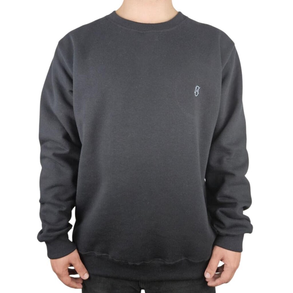Moletom Okenheads Careca Bordado Preto