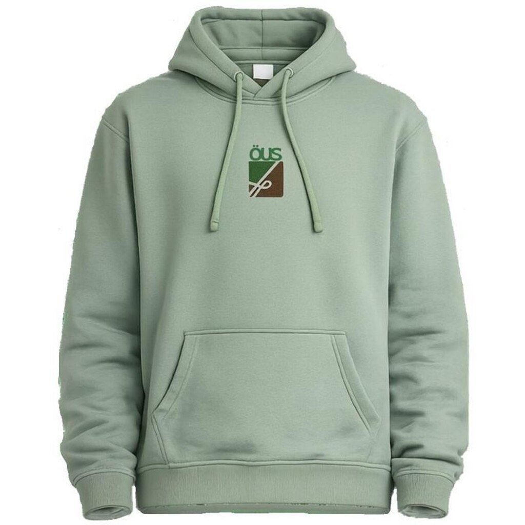 MOLETOM OUS LOGO CAPUZ VERDE MASCULINO