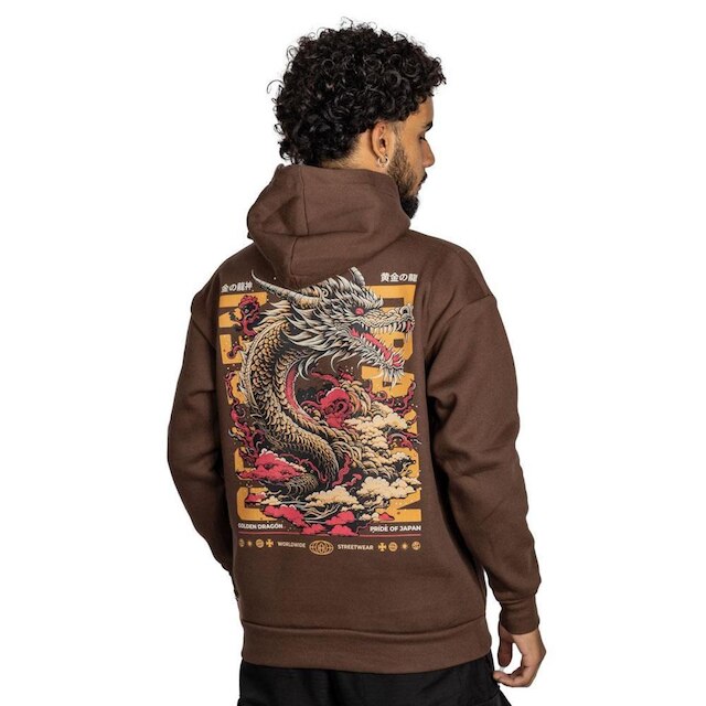 Moletom Overking Dragon Marrom