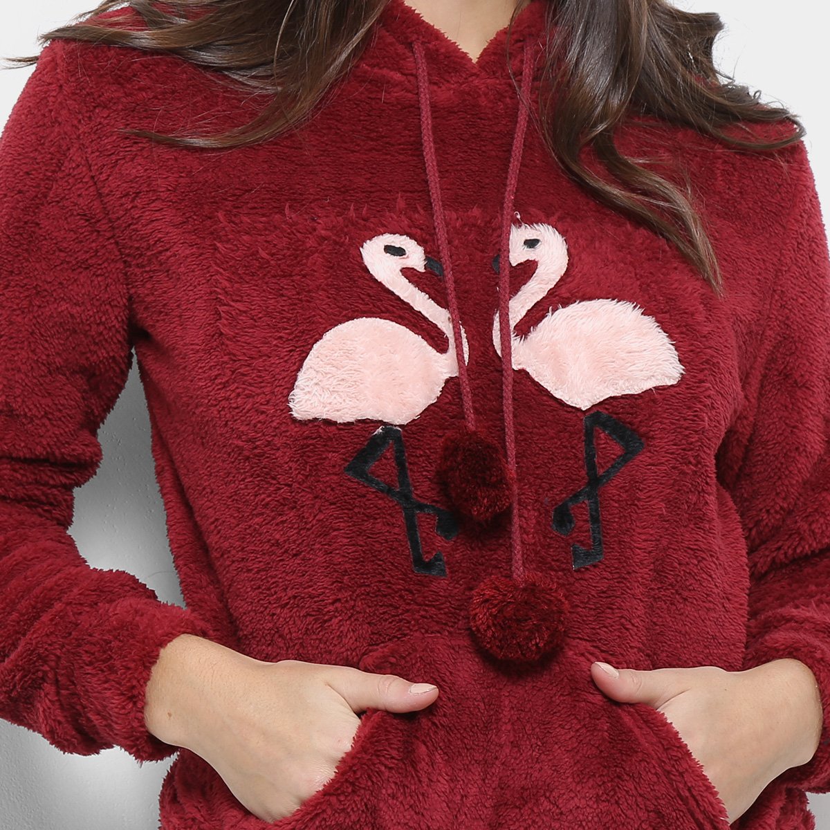 flamingo moletom com capuz merch