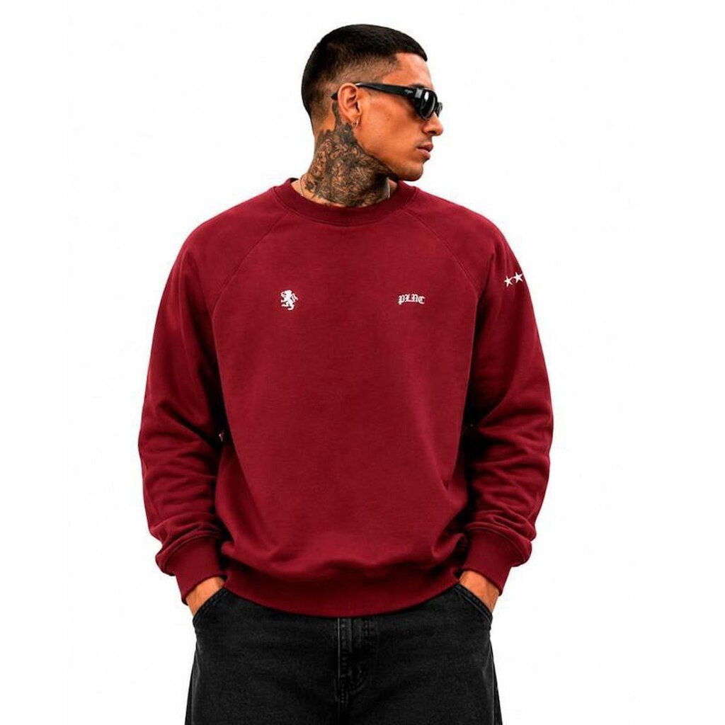 Moletom Plano C Careca CrewNeck Vinho