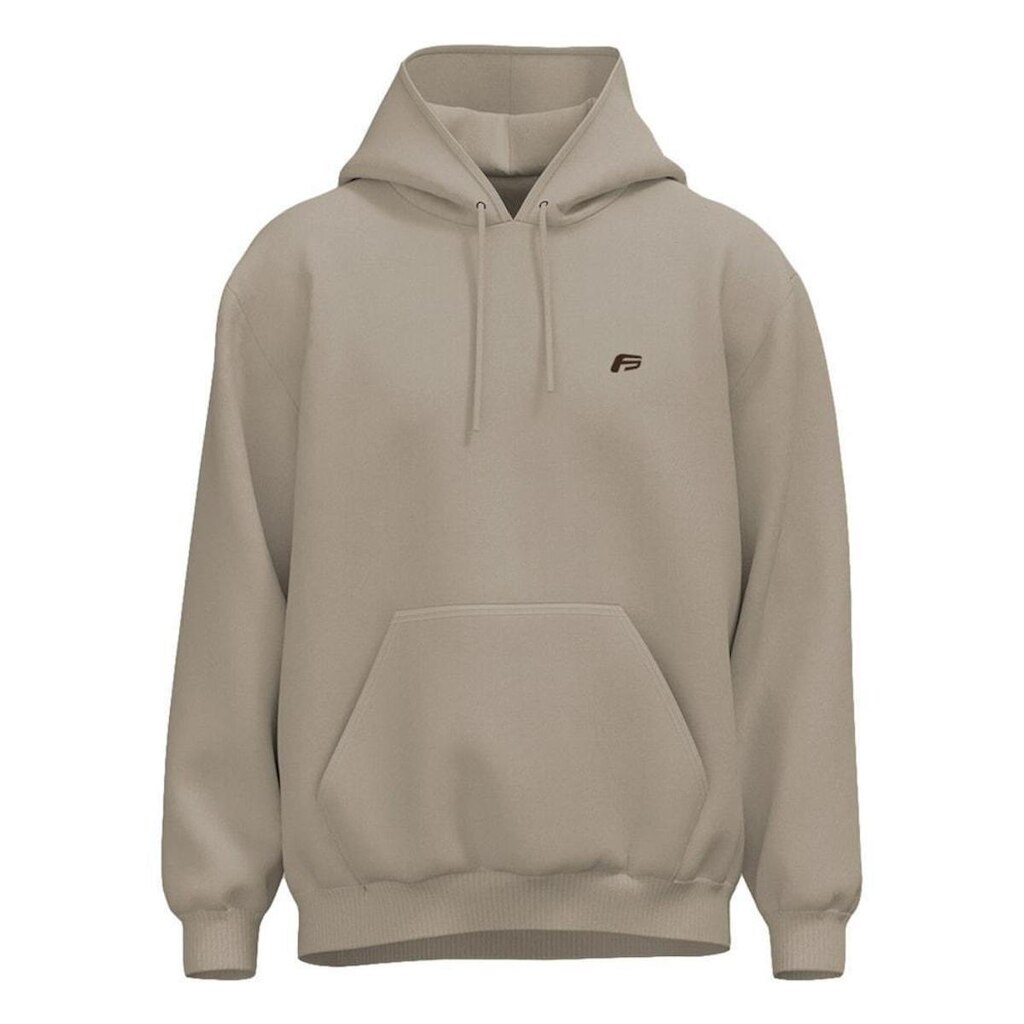 Moletom Plus Size Canguru Freesurf Logo Bege