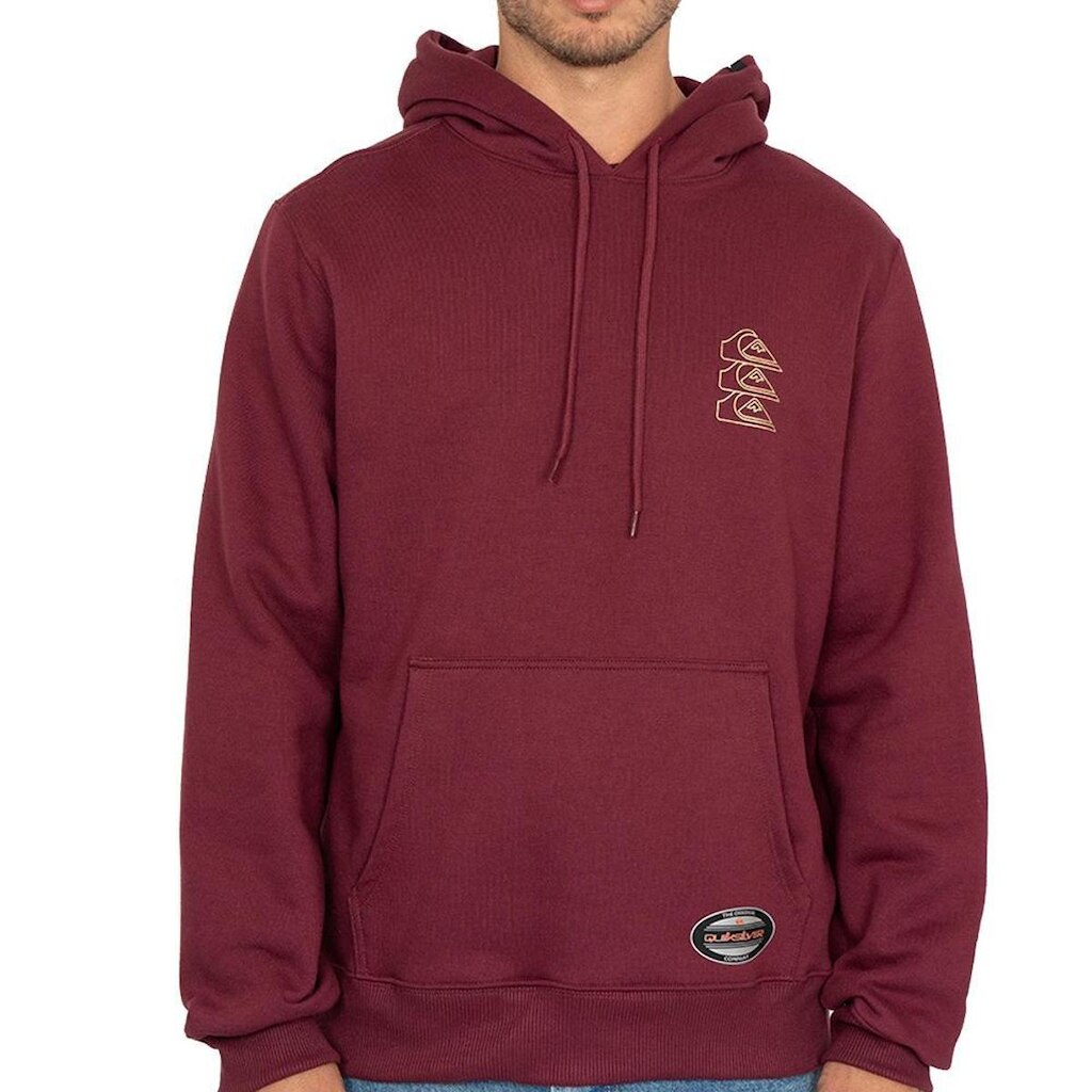 Moletom Quiksilver Canguru Chrome Three Logo WT26