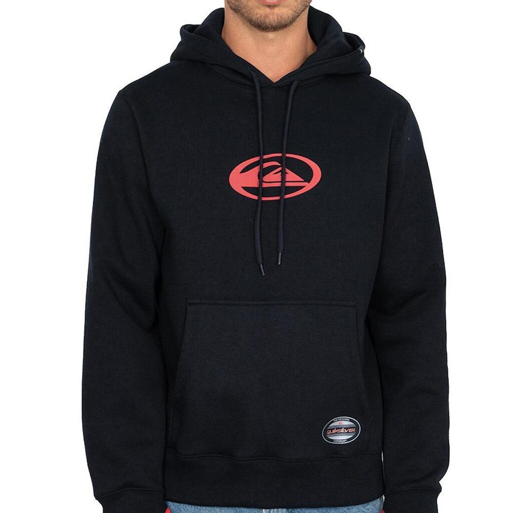 Moletom Quiksilver Canguru Domed Logo Flaming Heat