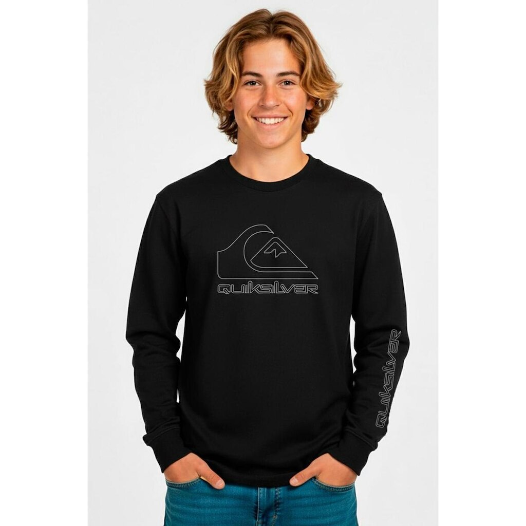 Moletom Quiksilver Care New Tour 310G Preto-Preto-10