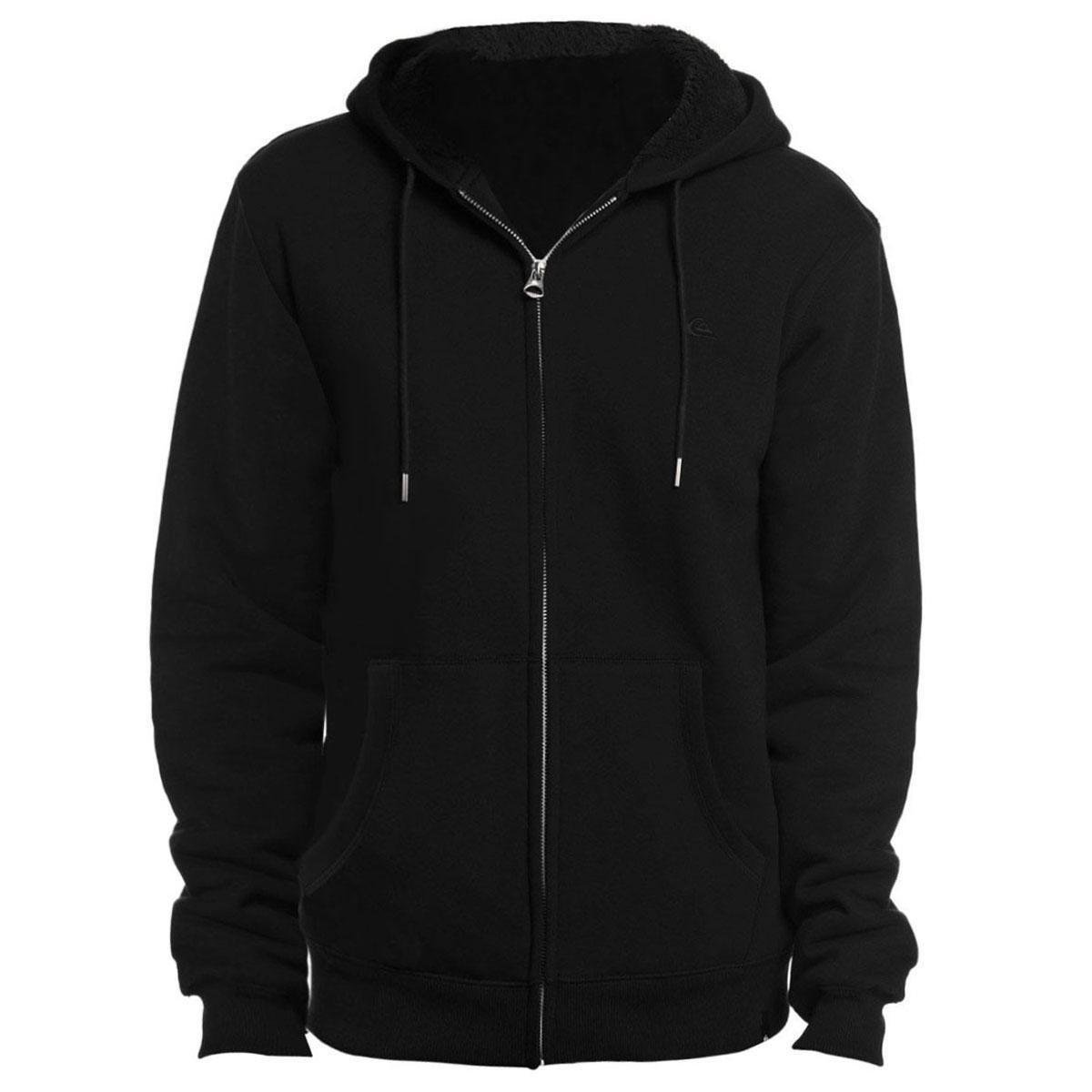 Moletom Quiksilver Everyday Sherpa Aberto Masculino - Preto Menor preço em Moletom Quiksilver Everyday Sherpa Aberto Masculino - Preto