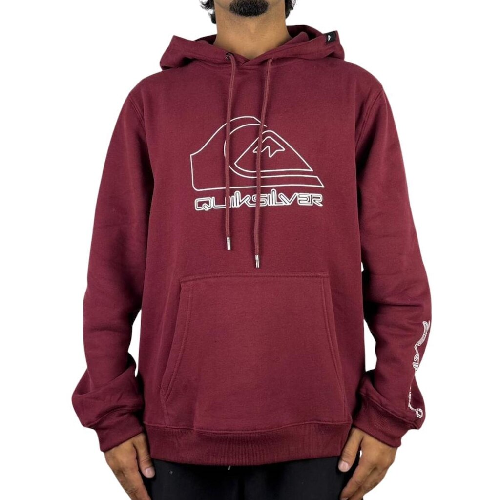 Moletom Quiksilver Fechado New Tour Vinho