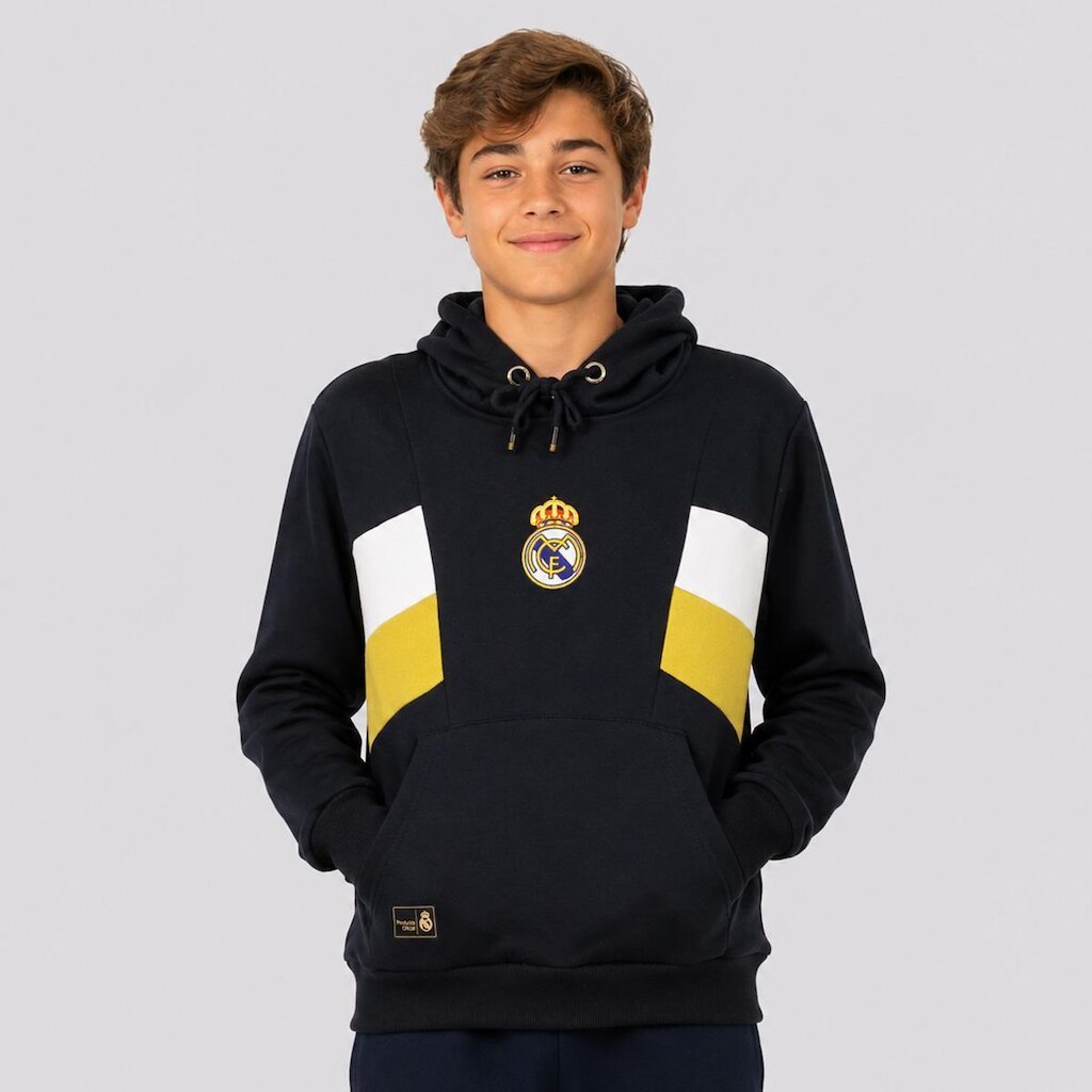 Moletom Real Madrid Canguru Juvenil
