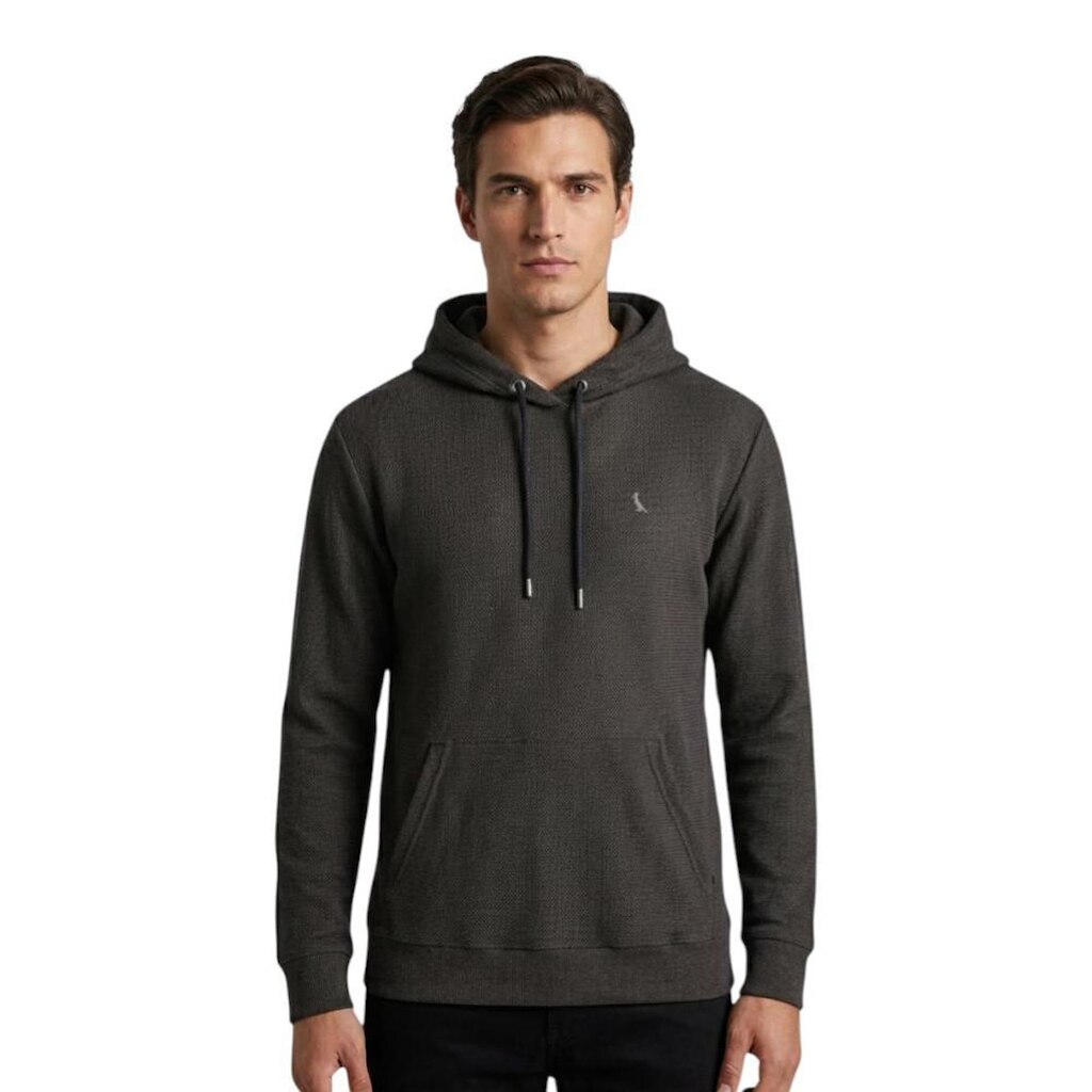 Moletom Reserva Hoodie Textura Jalapao Masculino Marrom