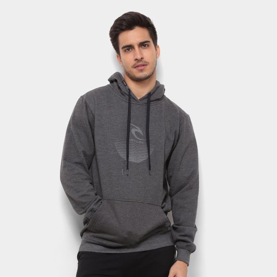 Moletom Rip Curl Corpo Canguru Masculino - Preto