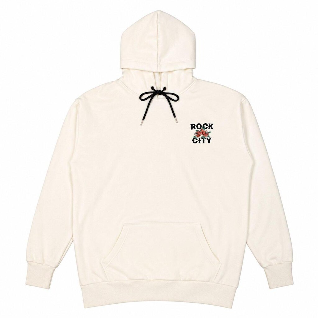 Moletom Rock City Rosas Marchioros 3 Cabos Off White