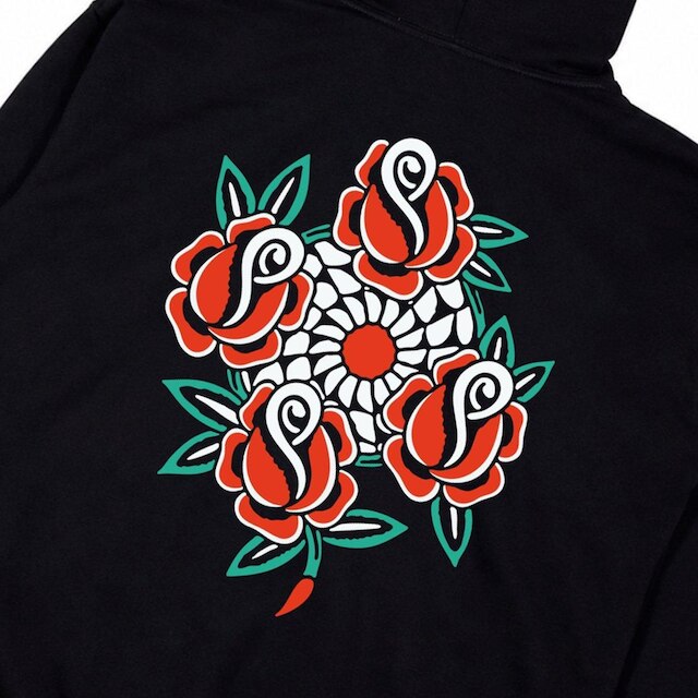 Moletom Rock City Rosas Marchioros Premium 3 Cabos Preto
