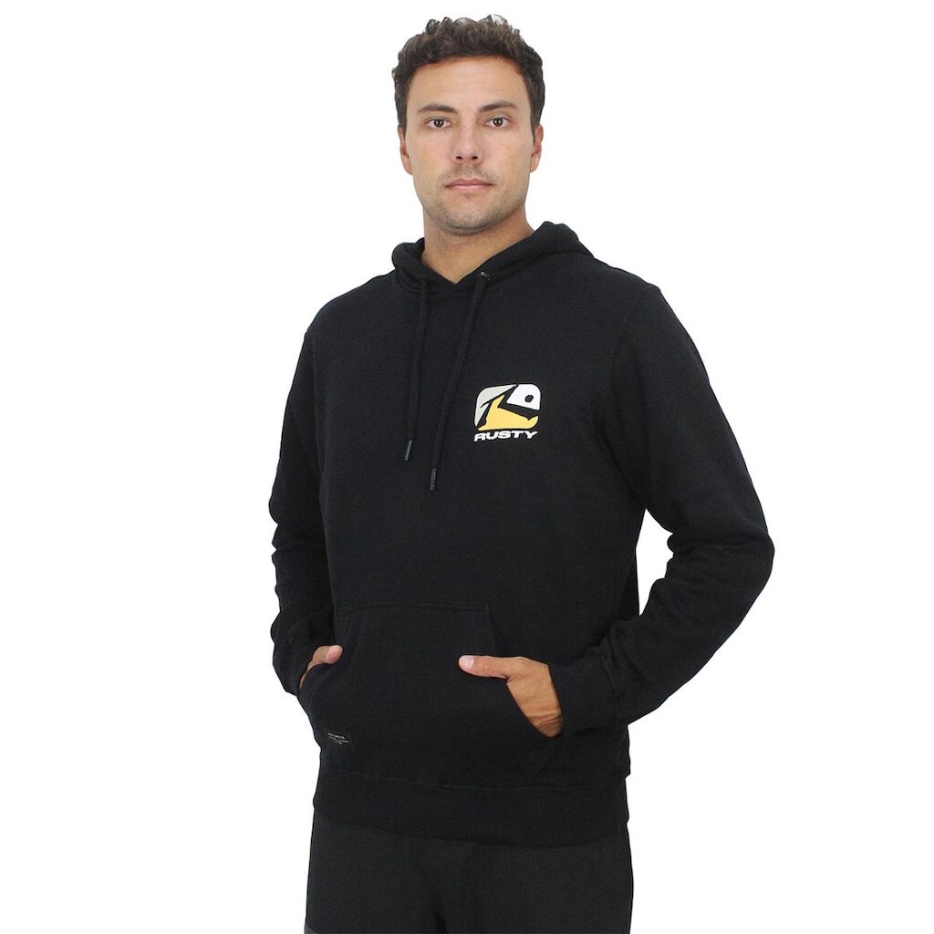 Moletom Rusty Canguru Phenom Preto