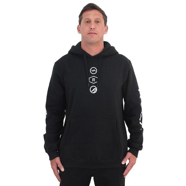 Moletom RVCA Ruotolo Stack 280 Black