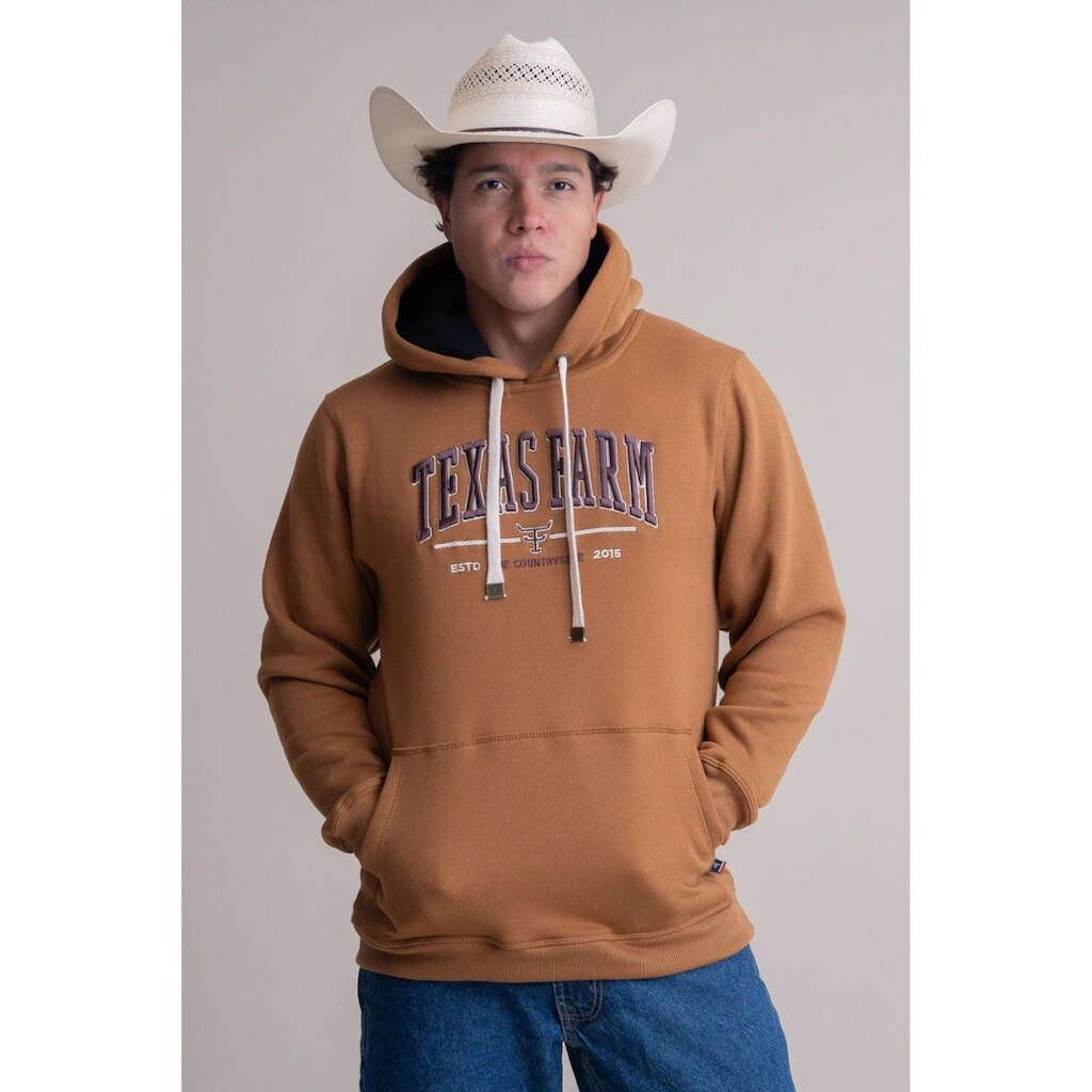 MOLETOM TEXAS FARM - ALLIANCE - MT139 - CARAMELO
