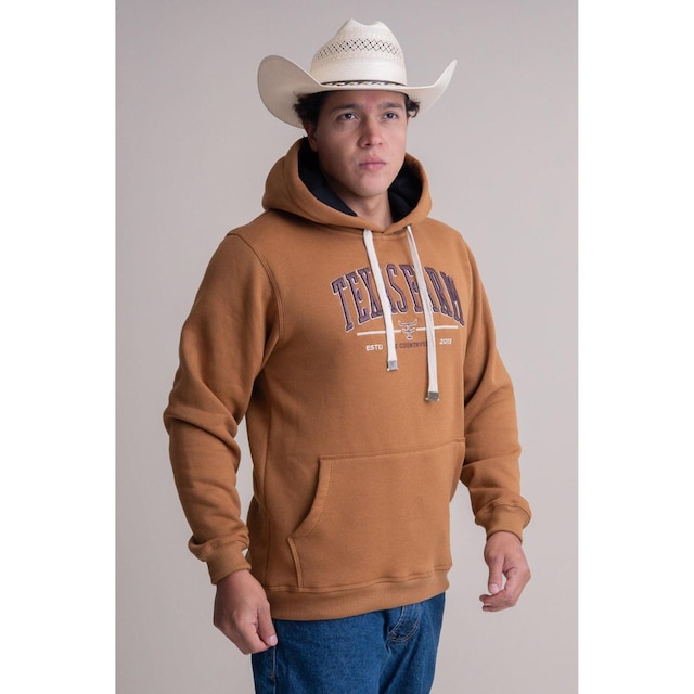 MOLETOM TEXAS FARM - ALLIANCE - MT139 - CARAMELO
